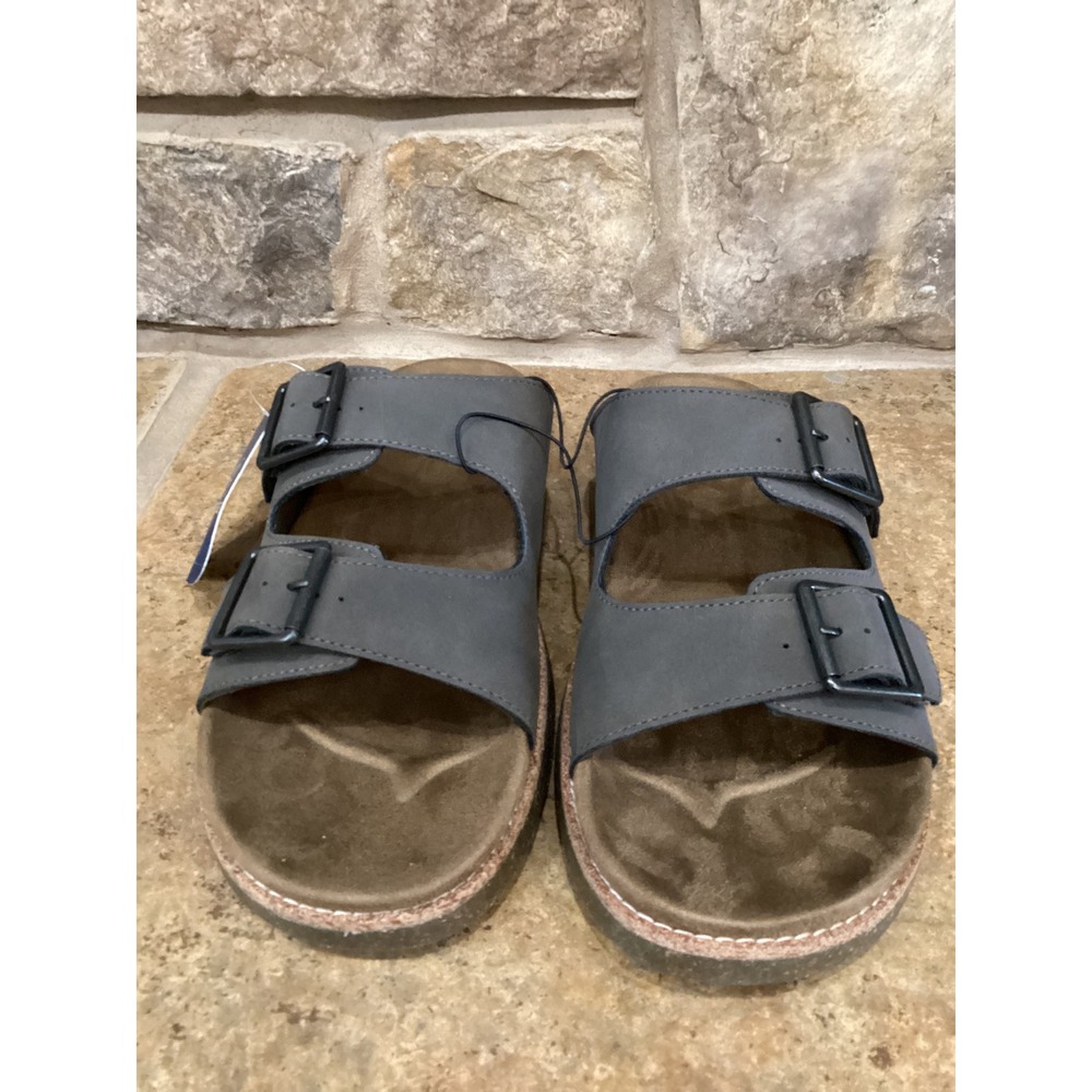 George Mens Hip Strap Sandals Moss Adjustable Two Strap Slides Size 10 New
